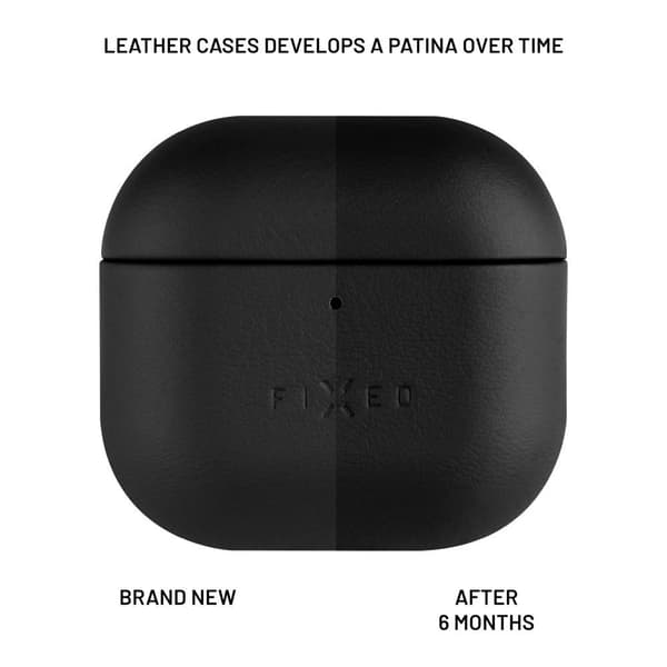 Fixed AirPods 4 Skal PodsLeather Svart