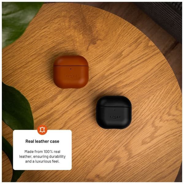 Fixed AirPods 4 Skal PodsLeather Svart