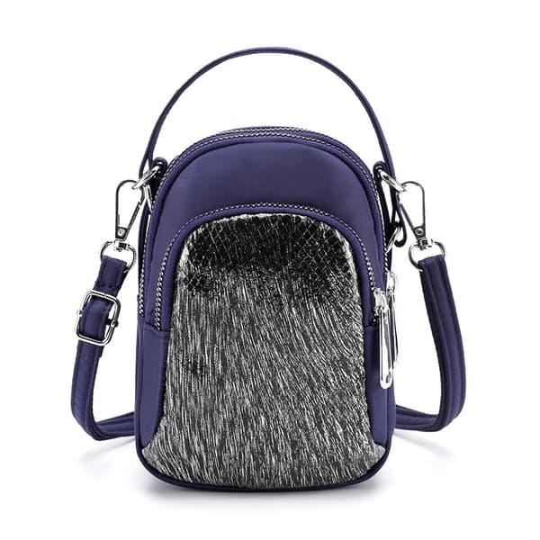 INF Ny Vertikal Crossbody Veske med Paljetter til Telefon
