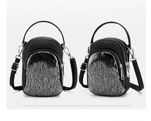 INF Ny Vertikal Crossbody Veske med Paljetter til Telefon