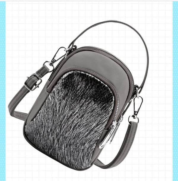INF Ny Vertikal Crossbody Veske med Paljetter til Telefon