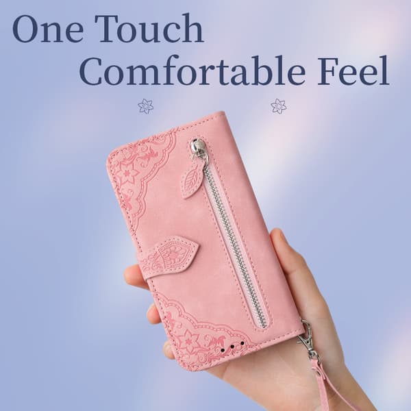 INF Multifunktionellt plånboksfodral för Xiaomi - Rosa Model 1