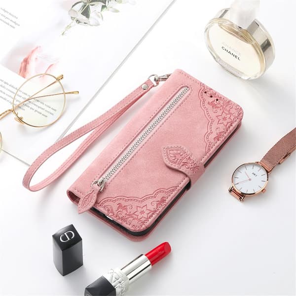 INF Multifunktionellt plånboksfodral för Xiaomi - Rosa Model 1