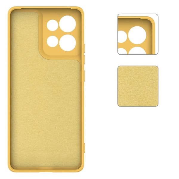 Liquid silikon skal Motorola Moto G15 Power - Gul
