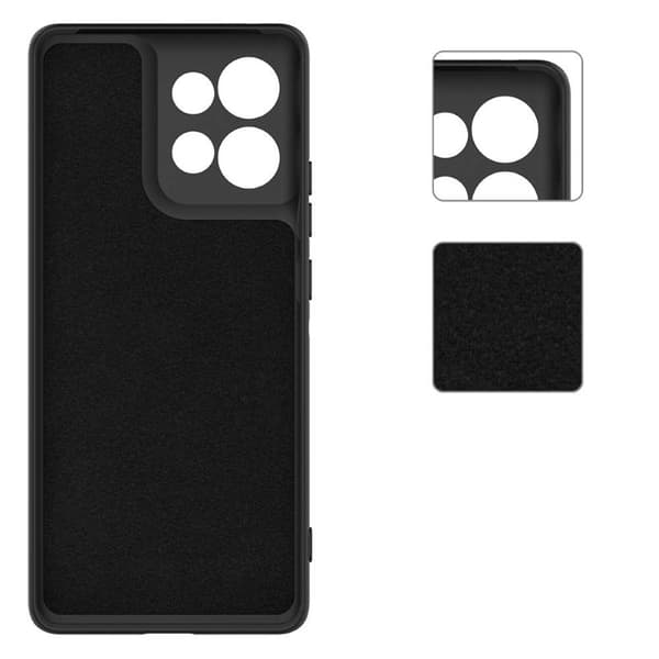 Liquid silikone cover Motorola Moto G Power (2025) - Sort