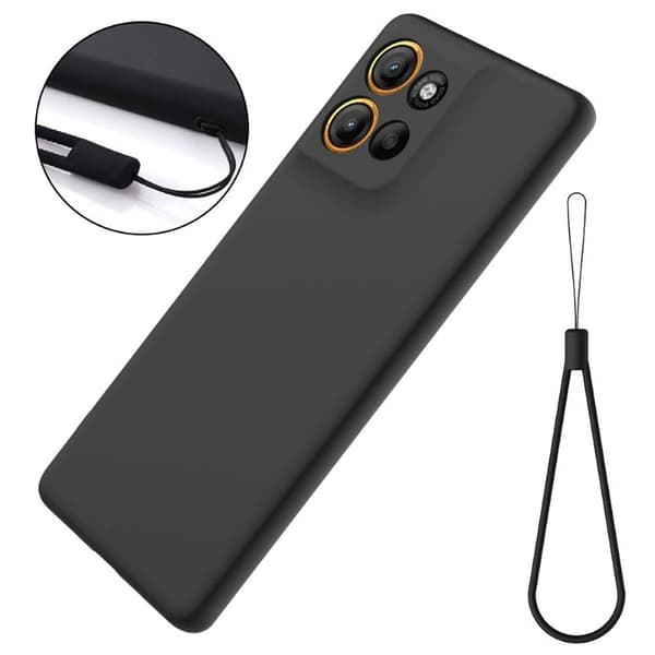Liquid silikone cover Motorola Moto G Power (2025) - Sort