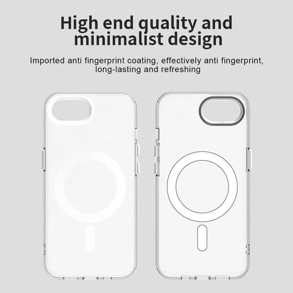 SKALO iPhone 16e Candy Series Hybrid Cover - Hvid