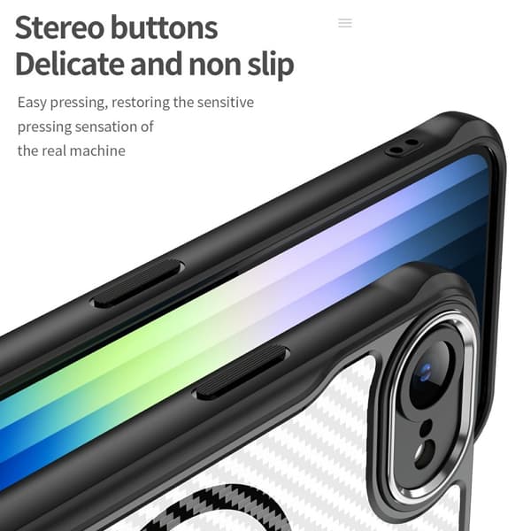 SKALO iPhone 16e Translucent Carbon Cover - Sort
