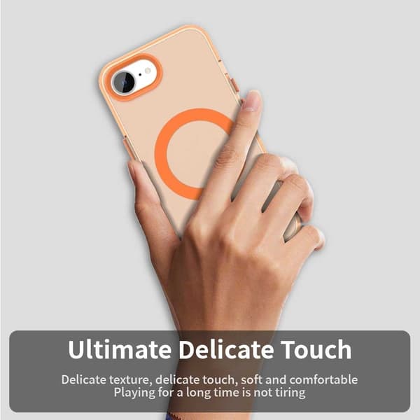 SKALO iPhone 16e Candy Series Hybrid Cover - Orange