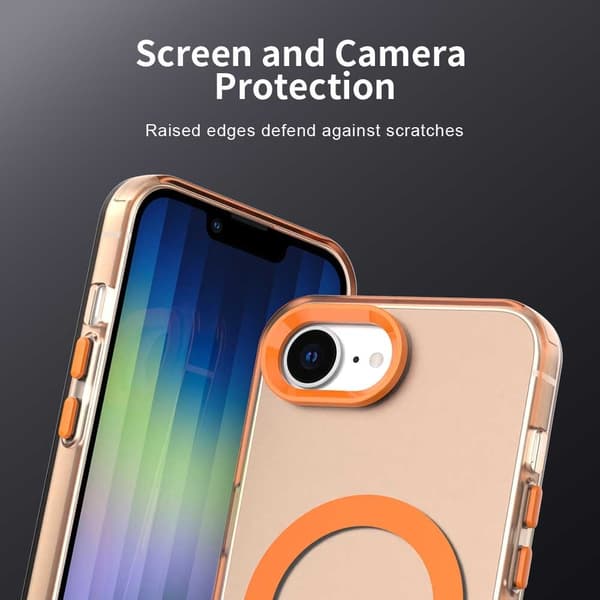 SKALO iPhone 16e Candy Series Hybrid Cover - Orange