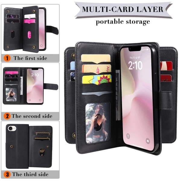 SKALO iPhone 16e KT 10-RUM Flip Cover - Sort