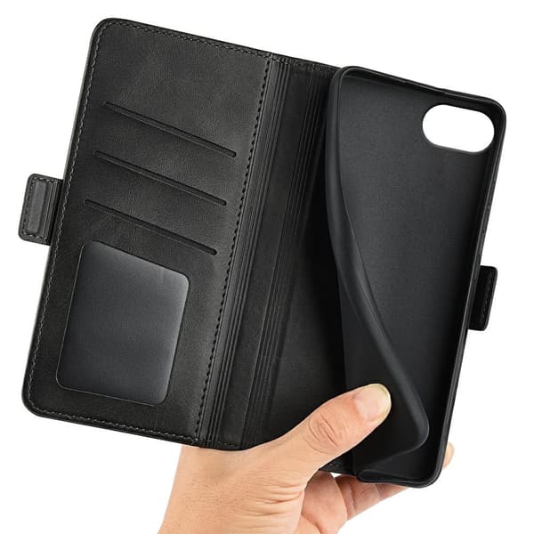 SKALO iPhone 16e Premium ID Flip Cover - Sort