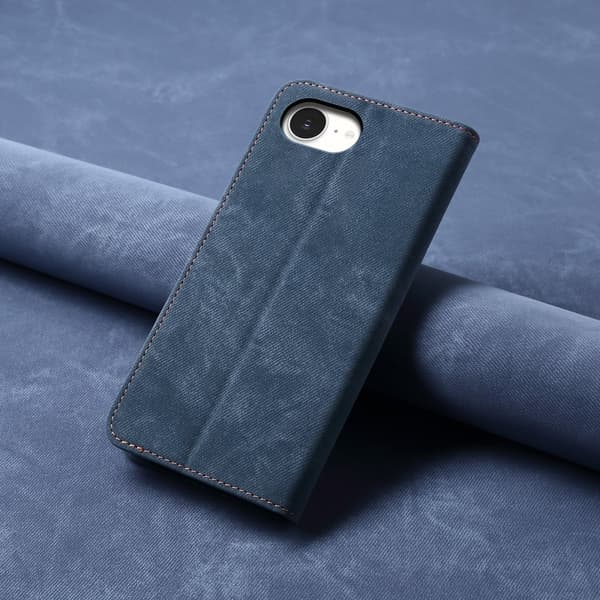 SKALO iPhone 16e Jeans Flip Cover - Blå