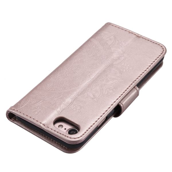 SKALO iPhone 16e Mandala Flip Cover - Rosa guld