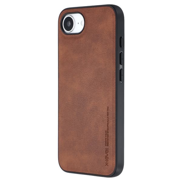 SKALO iPhone 16e X-LEVEL Bojue-3 Series Cover - Brun