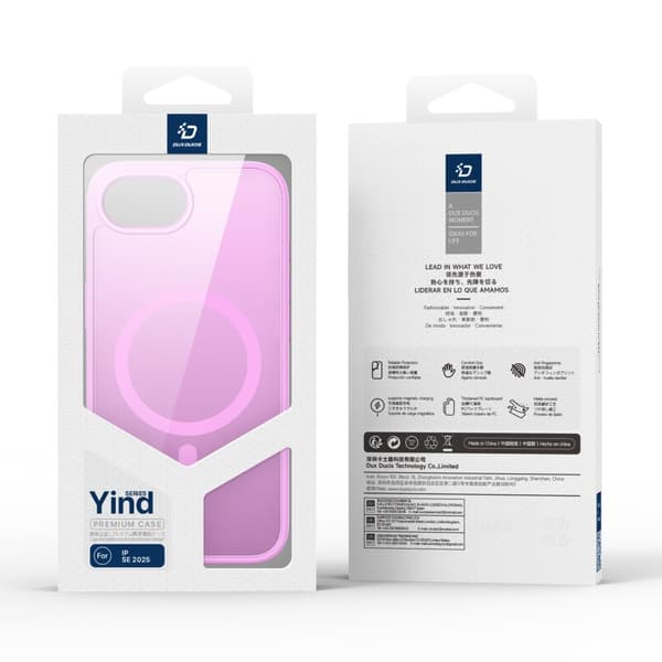 DUX DUCIS iPhone 16e Yind Series Matt Finish Skal - Rosa