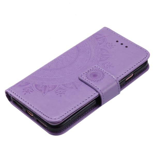 SKALO iPhone 16e Mandala Flip Cover - Lilla