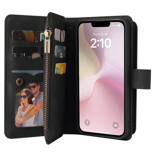 SKALO iPhone 16e KT-2 Big Wallet 17-RUM Flip Cover - Sort
