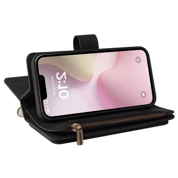 SKALO iPhone 16e KT-2 Big Wallet 17-RUM Flip Cover - Sort