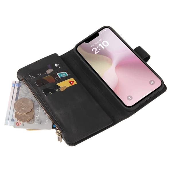 SKALO iPhone 16e KT-2 Big Wallet 17-RUM Flip Cover - Sort