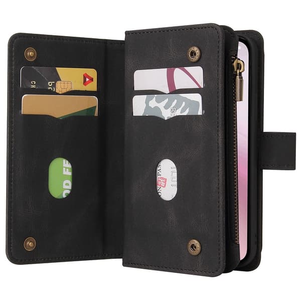SKALO iPhone 16e KT-2 Big Wallet 17-RUM Flip Cover - Sort