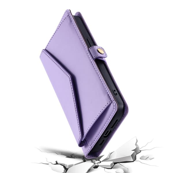 SKALO iPhone 16e PU-Læder Kuvert Flip Cover - Lilla