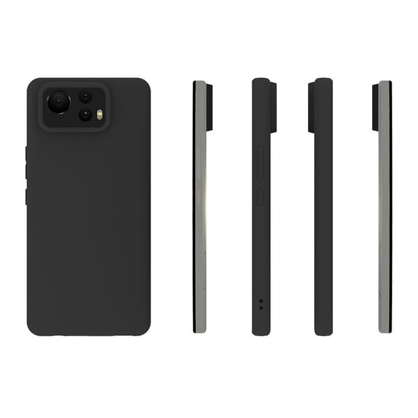 SKALO Asus Zenfone 12 Ultra 5G Mattamusta Ultrahohut TPU Suojakuori - Musta