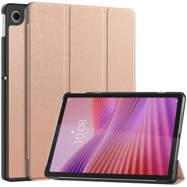 SKALO Lenovo Tab 10.1" Trifold Kotelo - Ruusukulta