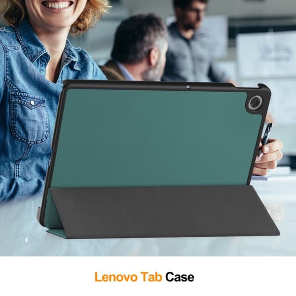 SKALO Lenovo Tab 10.1" Trifold Kotelo - Vihreä