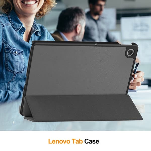 SKALO Lenovo Tab 10.1" Trifold Kotelo - Harmaa
