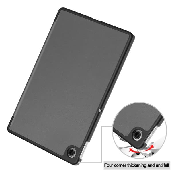SKALO Lenovo Tab 10.1" Trifold Kotelo - Harmaa