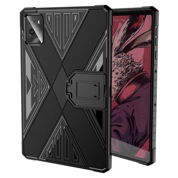 SKALO Lenovo Legion Tab 3rd Gen TPU Kickstand Suojakuori - Musta