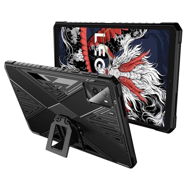 SKALO Lenovo Legion Tab 3rd Gen TPU Kickstand Suojakuori - Musta