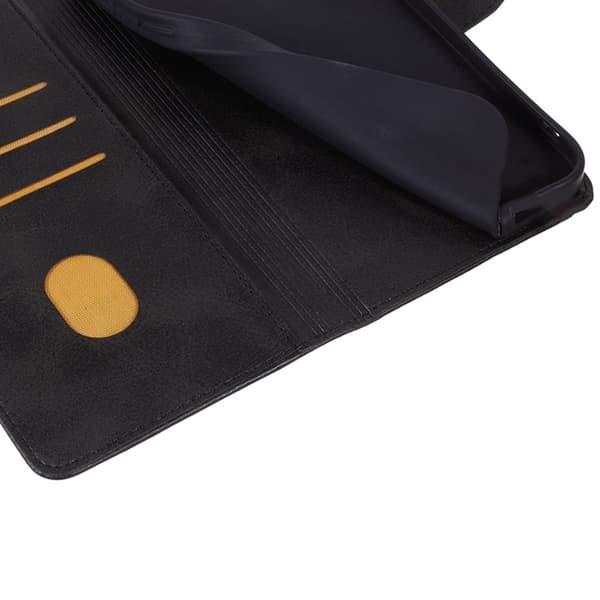 Motorola Moto G55 5G Plånboksfodral Läder Svart