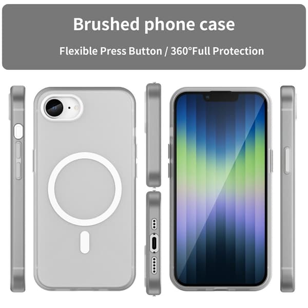 iPhone 16e Skal MagSafe Slim Matt Vit