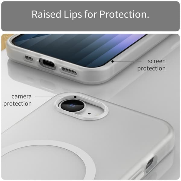 iPhone 16e Skal MagSafe Slim Matt Vit