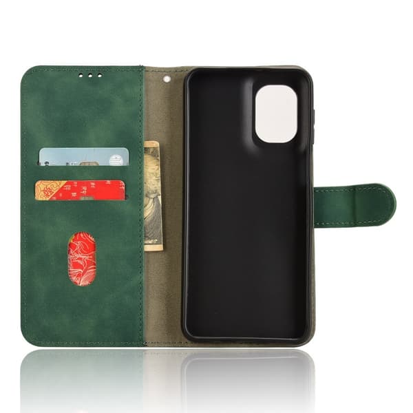 Motorola Moto G55 5G Fodral Läder Grön