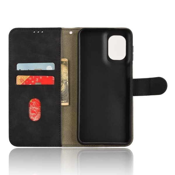 Motorola Moto G55 5G Fodral Läder Svart