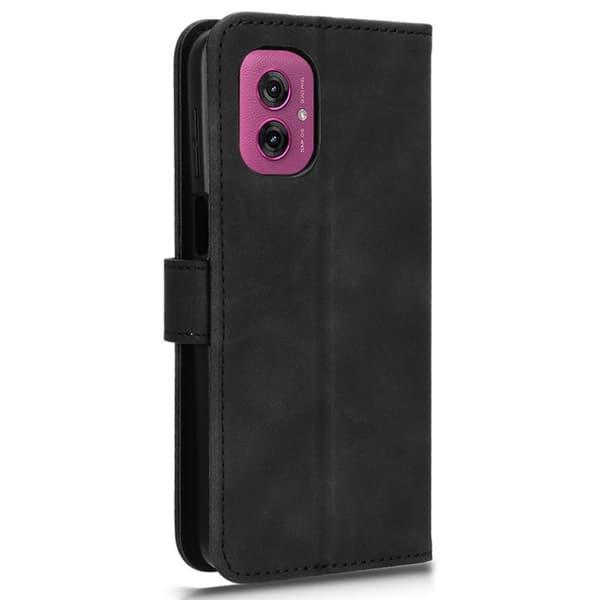 Motorola Moto G55 5G Fodral Läder Svart