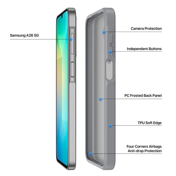 DUX DUCIS Galaxy A16 / A26 5G Skal Yind Series Matt Grå
