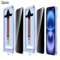 Miniatyrbild 1 av 2: iPhone 16 Plus/15 Plus 2-PACK Skärmskydd Härdat Glas Privacy