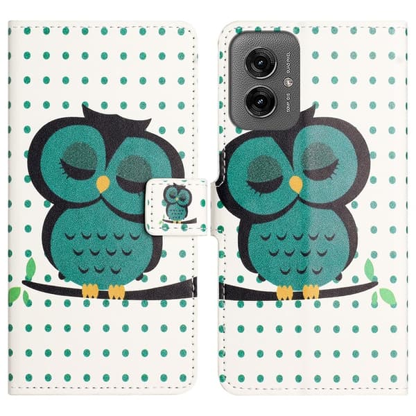 Motorola Moto G55 5G Fodral Med Tryck Uggla
