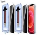 Miniatyrbild 1 av 2: iPhone 12 / 12 Pro 2-PACK Skärmskydd Härdat Glas Privacy