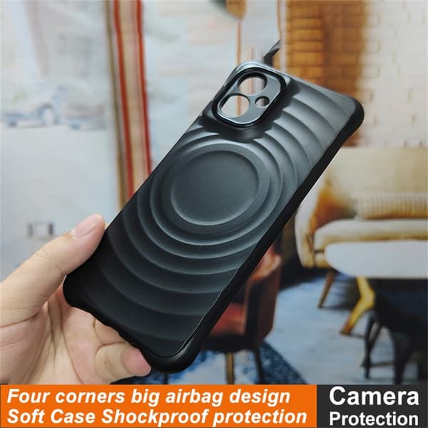 IMAK Motorola Moto G55 5G Skal Waterdrop Matt Svart
