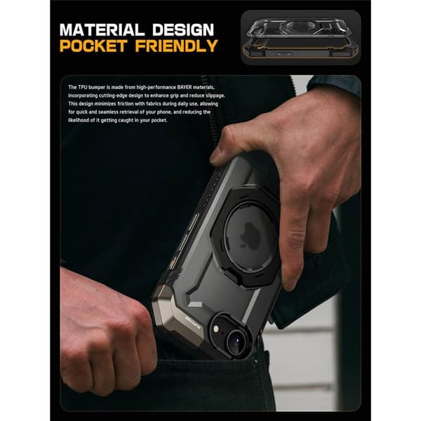 SUPCASE UB Grip deksel Apple iPhone 16e - Svart