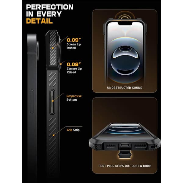 SUPCASE UB Grip deksel Apple iPhone 16e - Svart