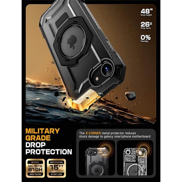 SUPCASE UB Grip deksel Apple iPhone 16e - Svart