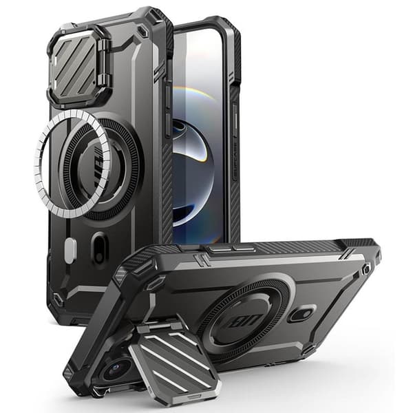 SUPCASE UB Mag XT kuori Apple iPhone 16e - Musta