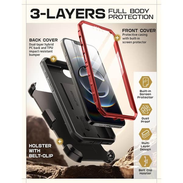 SUPCASE UB Pro cover Apple iPhone 16e - Ruddy