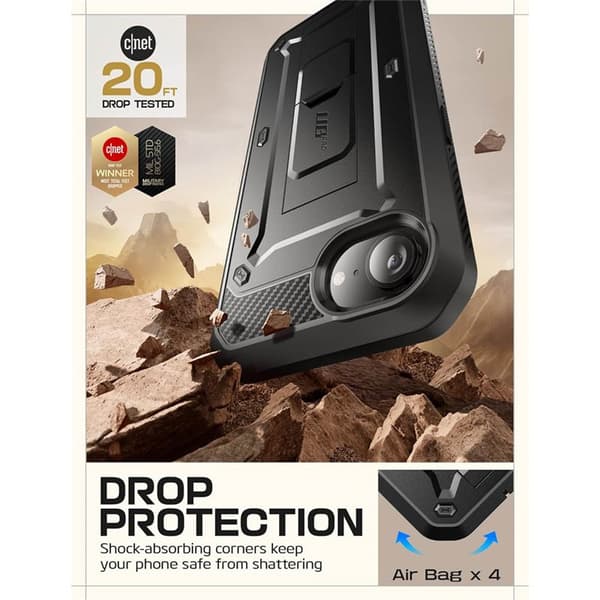 SUPCASE UB Pro skal Apple iPhone 16e - Svart